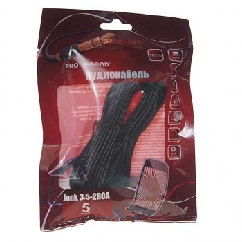214 р. Кабель jack 3.5-RCA 5м PRO LEGEND PRO LEGEND pl1061  с доставкой в г. Майкоп. Увеличить фотографию 1