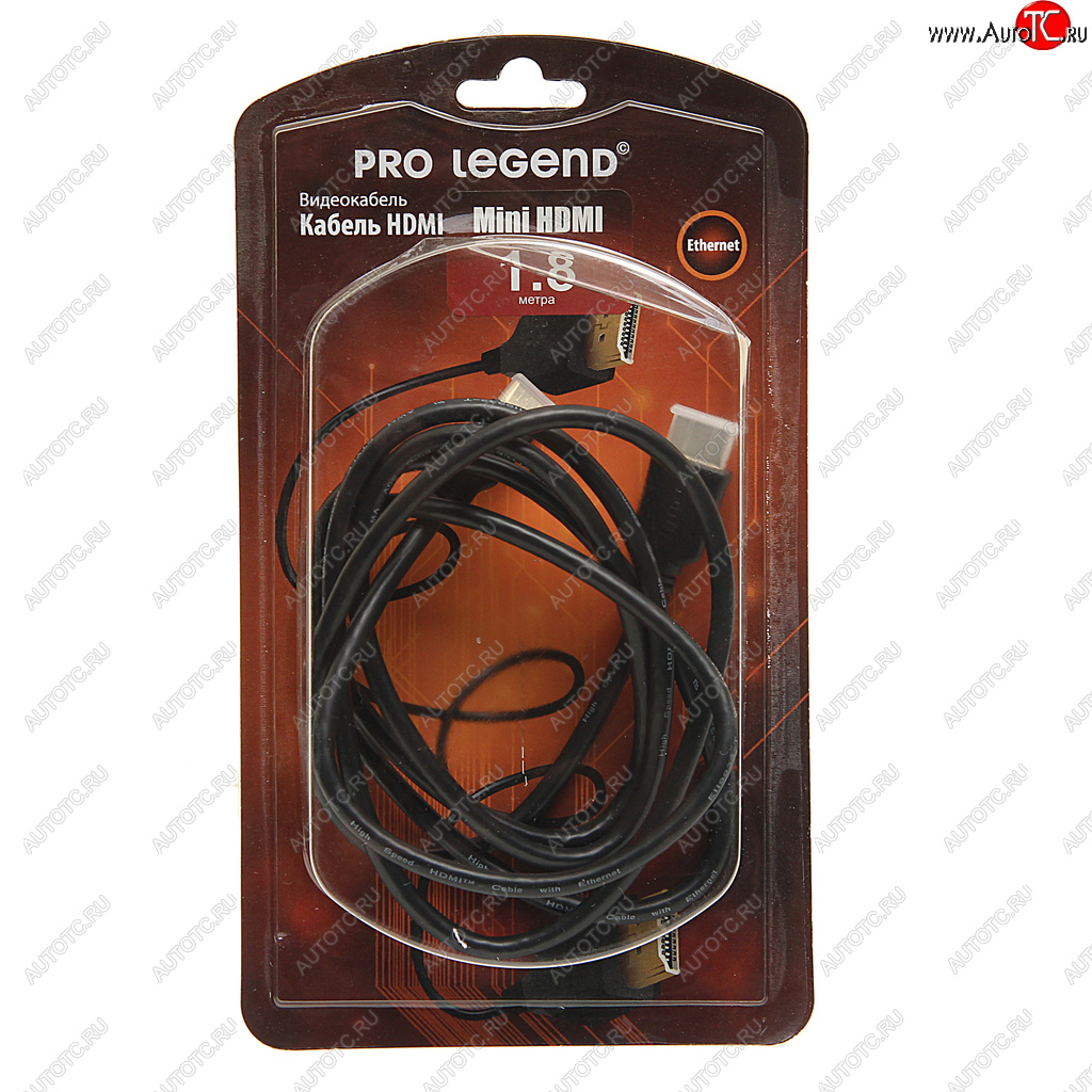 669 р. Кабель miniHDMI 1.8м PRO LEGEND PRO LEGEND pl1128  с доставкой в г. Майкоп