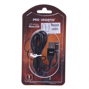389 р. Кабель micro USB 1м магнитный PRO LEGEND PRO LEGEND pl1151  с доставкой в г. Майкоп. Увеличить фотографию 1