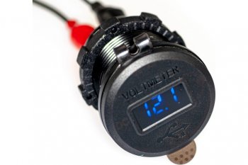 1 289 р. Розетка автомобильная встраиваемая 12V-24V 2USB вольтметр QC3.0 PRO LEGEND PRO LEGEND pl9370  с доставкой в г. Майкоп. Увеличить фотографию 4