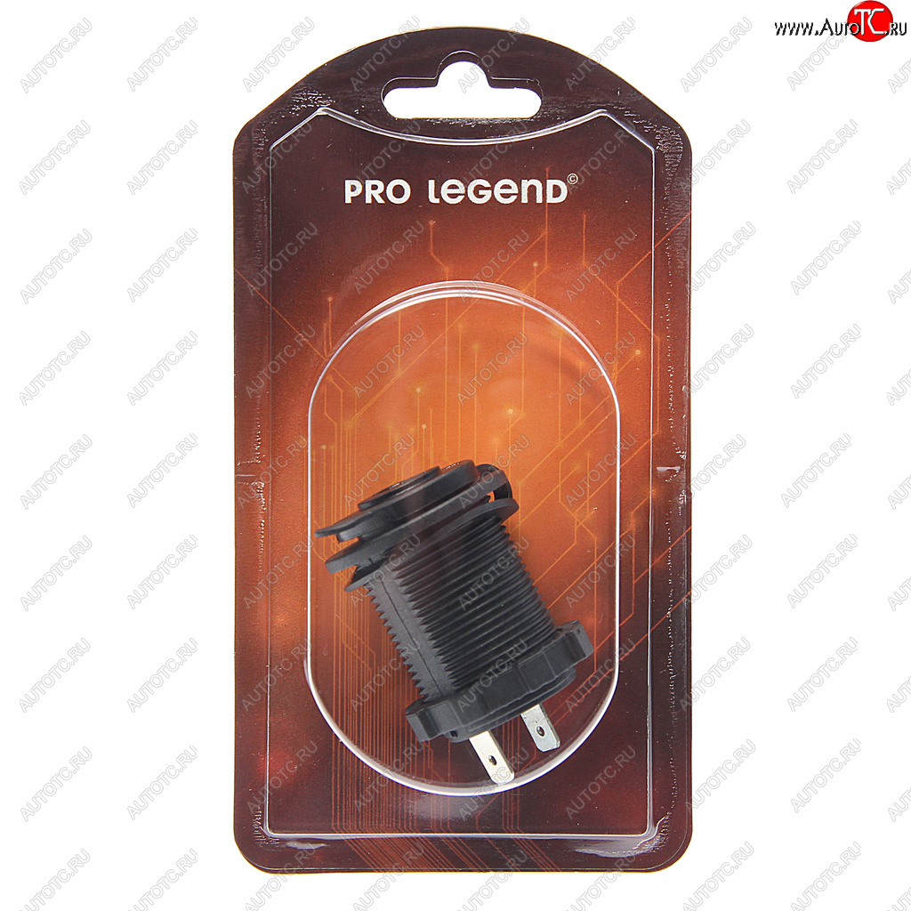 389 р. Гнездо прикуривателя 12V-24V красная подсветка PRO LEGEND PRO LEGEND pl9378  с доставкой в г. Майкоп