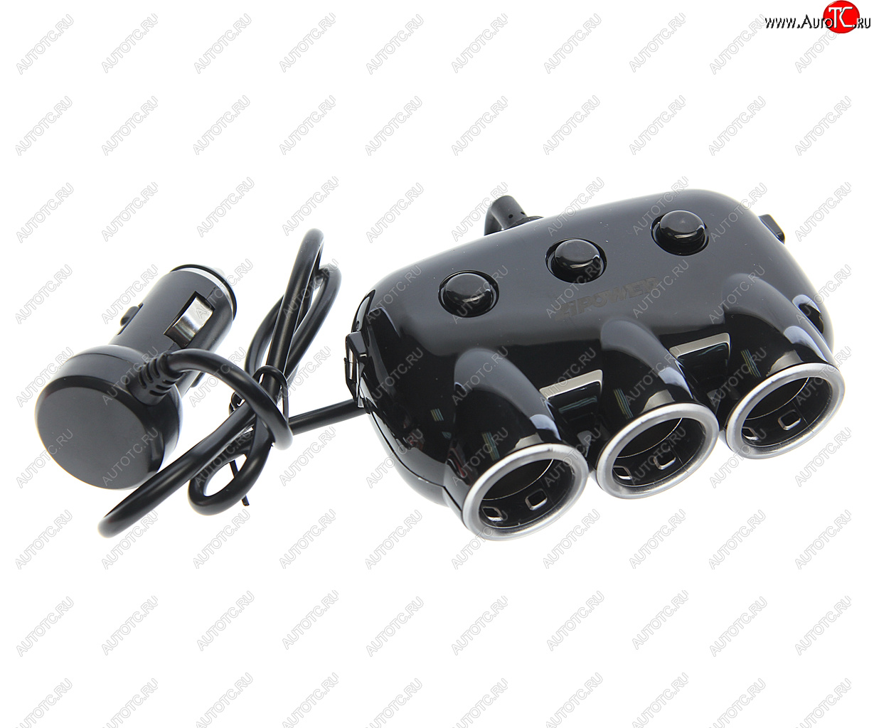 929 р. Разветвитель прикуривателя 3-х гнездовой 12-24V 2USB ZIPOWER ZIPOWER pm6653  с доставкой в г. Майкоп