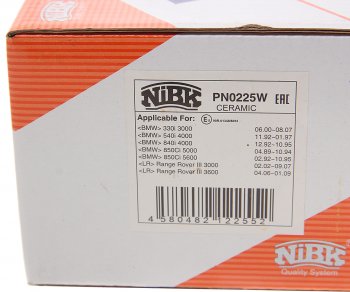 3 699 р. Колодки тормозные задние (4шт.) NIBK BMW 3 серия E46 седан дорестайлинг (1998-2001)  с доставкой в г. Майкоп. Увеличить фотографию 4