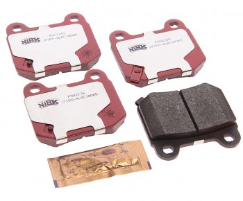 7 749 р. Колодки тормозные MITSUBISHI Lancer Evolution SUBARU Impreza WRX задние (4шт.) NIBK NIBK pn0226s  с доставкой в г. Майкоп. Увеличить фотографию 1