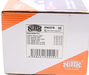 3 999 р. Колодки тормозные передние (4шт.) NIBK Ford Explorer U502 дорестайлинг (2010-2016)  с доставкой в г. Майкоп. Увеличить фотографию 3
