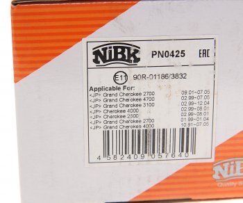 2 759 р. Колодки тормозные JEEP Grand Cherokee (88-05) задние (4шт.) NIBK NIBK pn0425  с доставкой в г. Майкоп. Увеличить фотографию 4