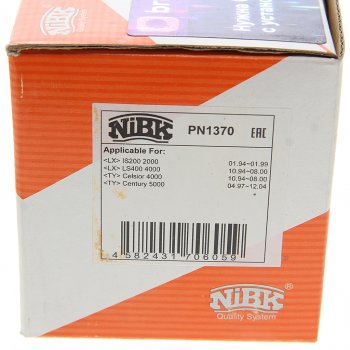 3 699 р. Колодки тормозные LEXUS LS400 (94-) передние (4шт.) NIBK NIBK pn1370  с доставкой в г. Майкоп. Увеличить фотографию 4