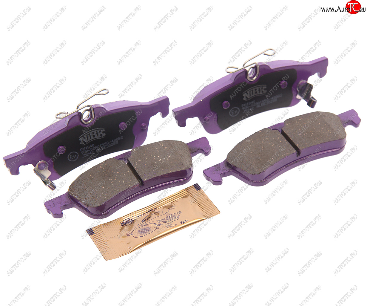 1 349 р. Колодки тормозные задние (4шт.) NIBK Honda Civic FK2 хэтчбэк 5 дв. (2011-2016)  с доставкой в г. Майкоп