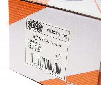 4 499 р. Колодки тормозные задние (4шт.) NIBK BMW 1 серия F21 хэтчбэк 3 дв. 1-ый рестайлинг (2015-2017)  с доставкой в г. Майкоп. Увеличить фотографию 3