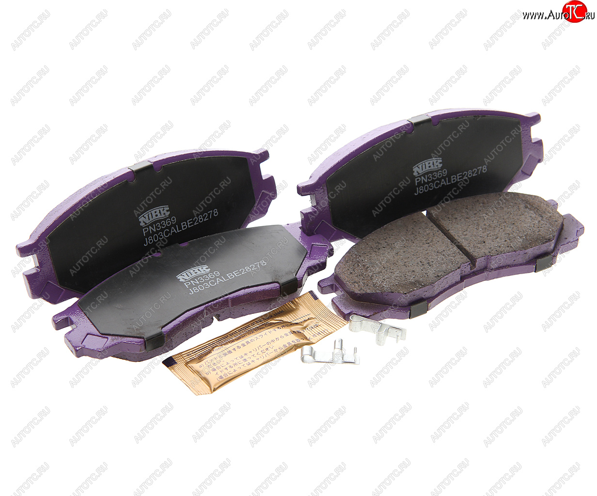 2 199 р. Колодки тормозные MITSUBISHI L200,L300,Space Gear (94-) передние (4шт.) NIBK NIBK pn3369 NIBK pn3369  с доставкой в г. Майкоп