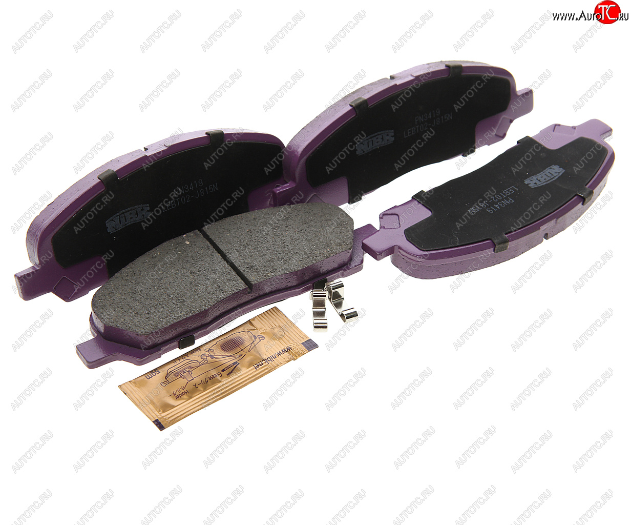 2 799 р. Колодки тормозные MITSUBISHI Grandis (98-03) передние (4шт.) NIBK NIBK pn3419 NIBK pn3419  с доставкой в г. Майкоп