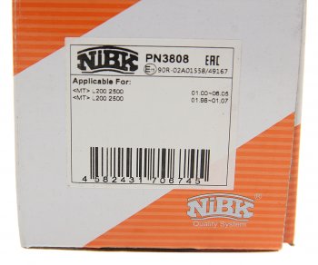 1 759 р. Колодки тормозные передние (4шт.) NIBK Mitsubishi L200 3 K6T-K7T дорестайлинг (1996-2005)  с доставкой в г. Майкоп. Увеличить фотографию 3