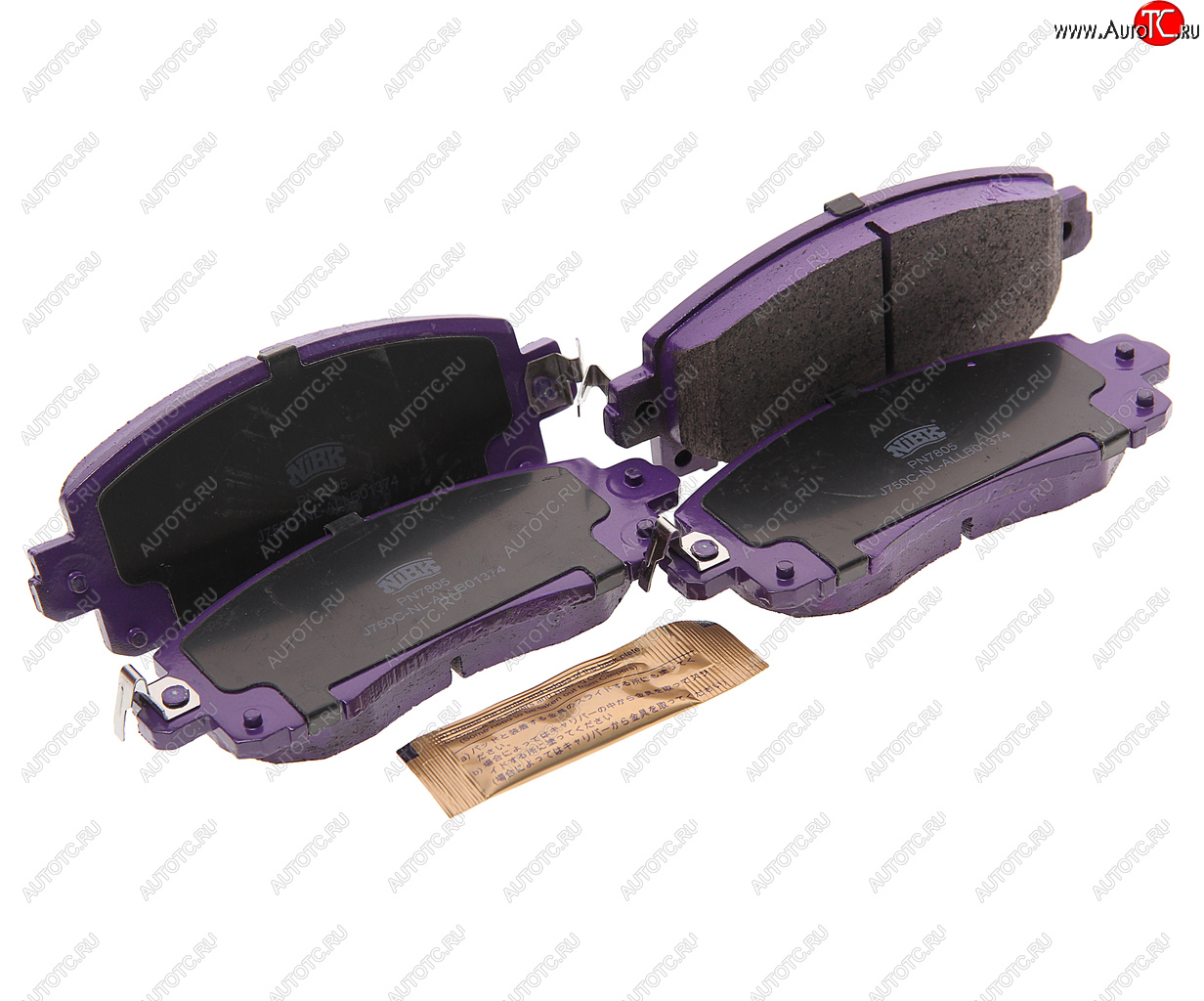6 599 р. Колодки тормозные передние (4шт.) NIBK Subaru Impreza GT хэтчбэк рестайлинг (2019-2025)  с доставкой в г. Майкоп