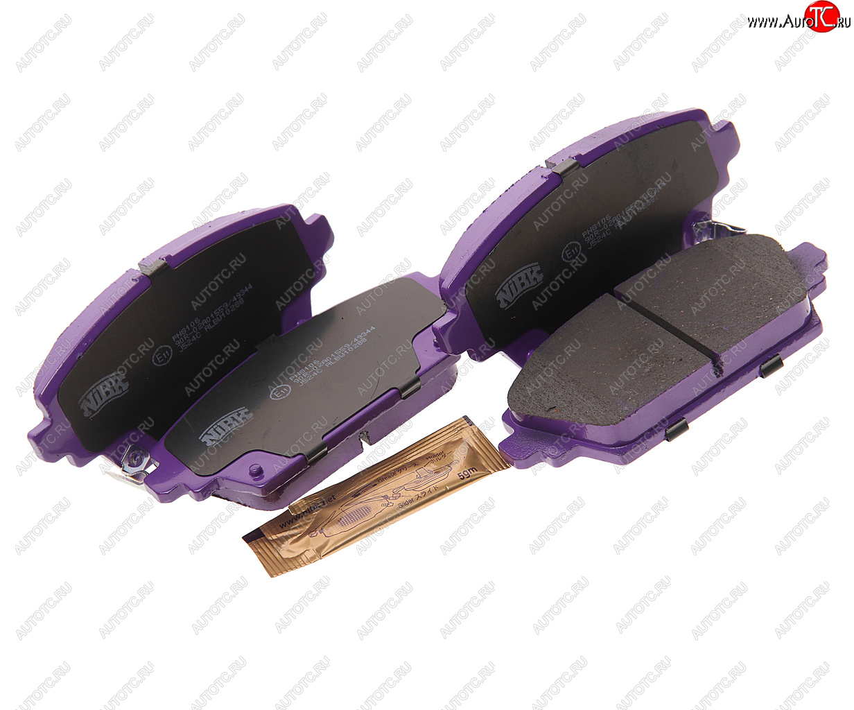 2 899 р. Колодки тормозные передние (4шт.) NIBK Honda Accord 6 CF седан дорестайлинг (1997-2000)  с доставкой в г. Майкоп