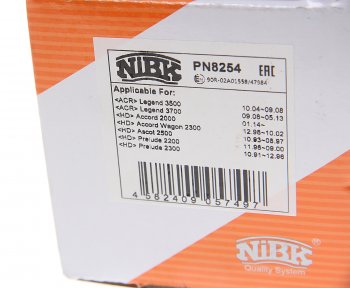 2 879 р. Колодки тормозные передние (4шт.) NIBK Honda Civic FD седан дорестайлинг (2005-2008)  с доставкой в г. Майкоп. Увеличить фотографию 3