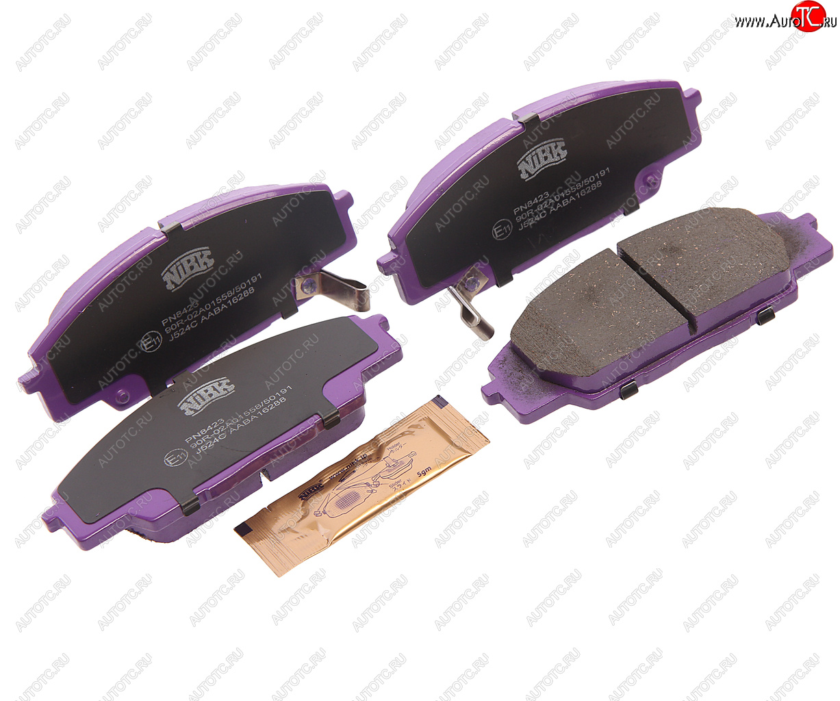 2 989 р. Колодки тормозные передние (4шт.) NIBK Honda Civic ES седан дорестайлинг (2000-2003)  с доставкой в г. Майкоп