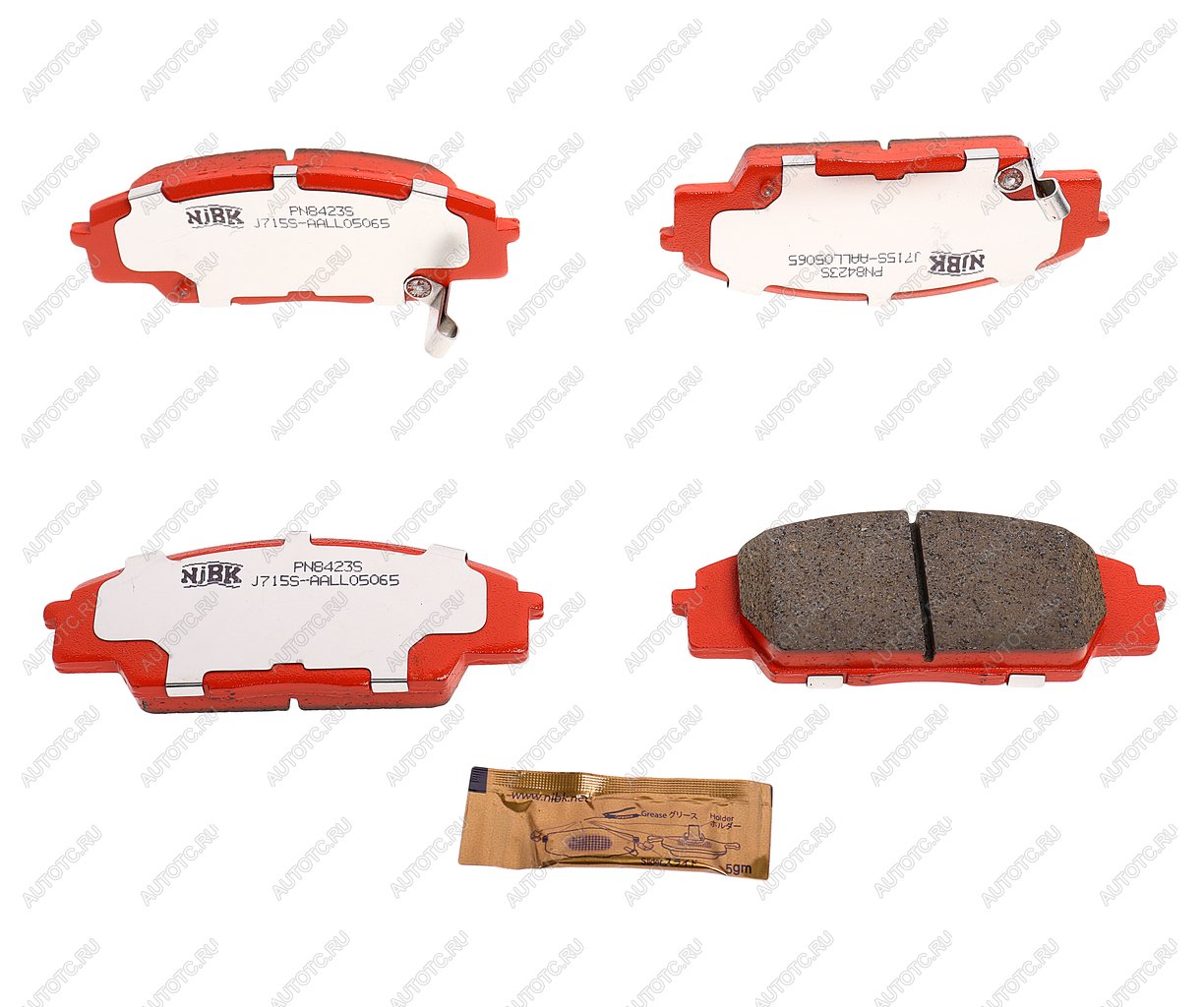9 549 р. Колодки тормозные передние (4шт.) NIBK Honda Civic ES седан дорестайлинг (2000-2003)  с доставкой в г. Майкоп