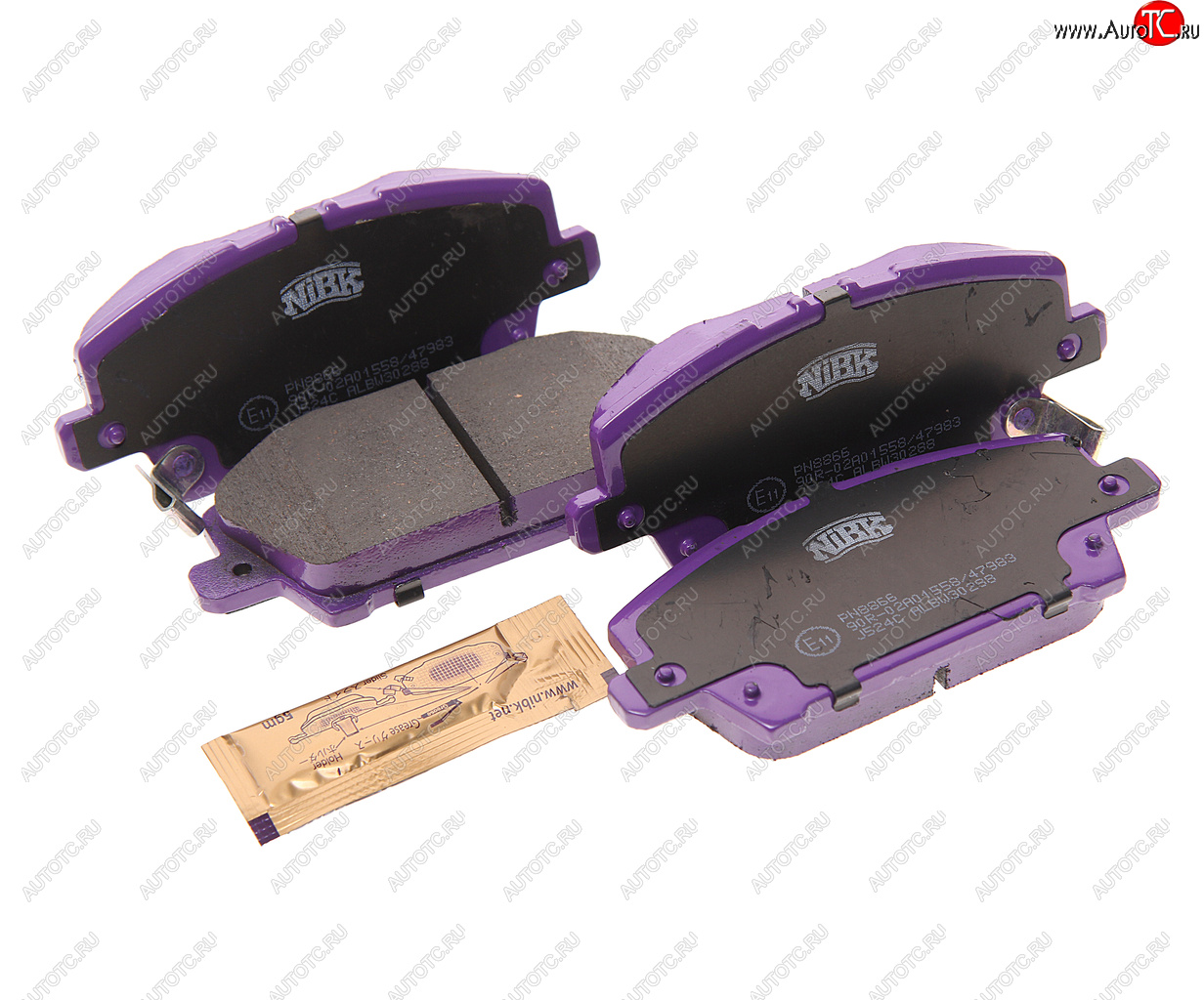 3 199 р. Колодки тормозные передние (4шт.) NIBK Honda Civic FN купе рестайлинг (2008-2012)  с доставкой в г. Майкоп
