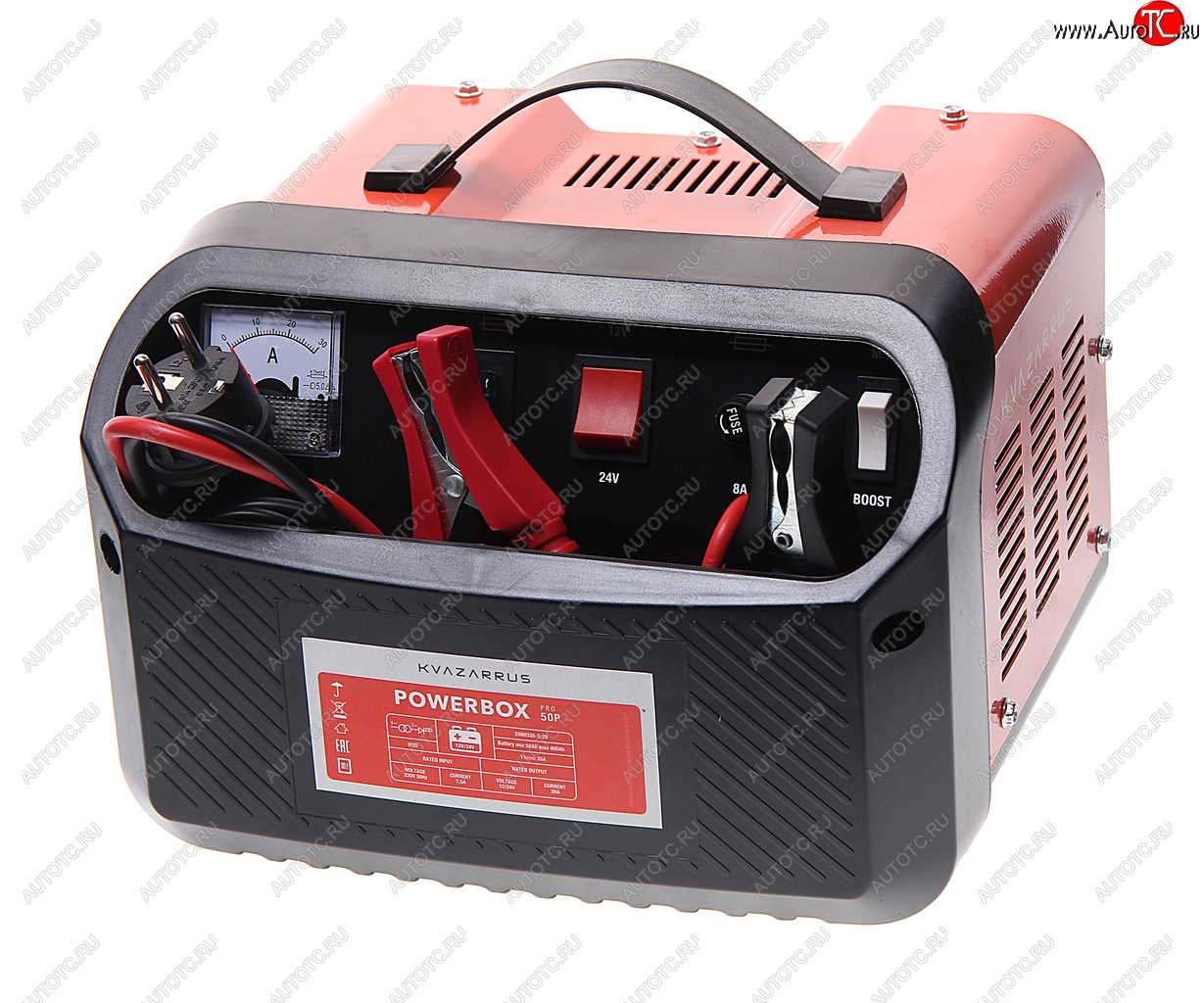 5 199 р. Устройство зарядное 12-24V 35А 40-400Ач 220V (автомат) KVAZARRUS KVAZARRUS powerbox 50p boost  с доставкой в г. Майкоп