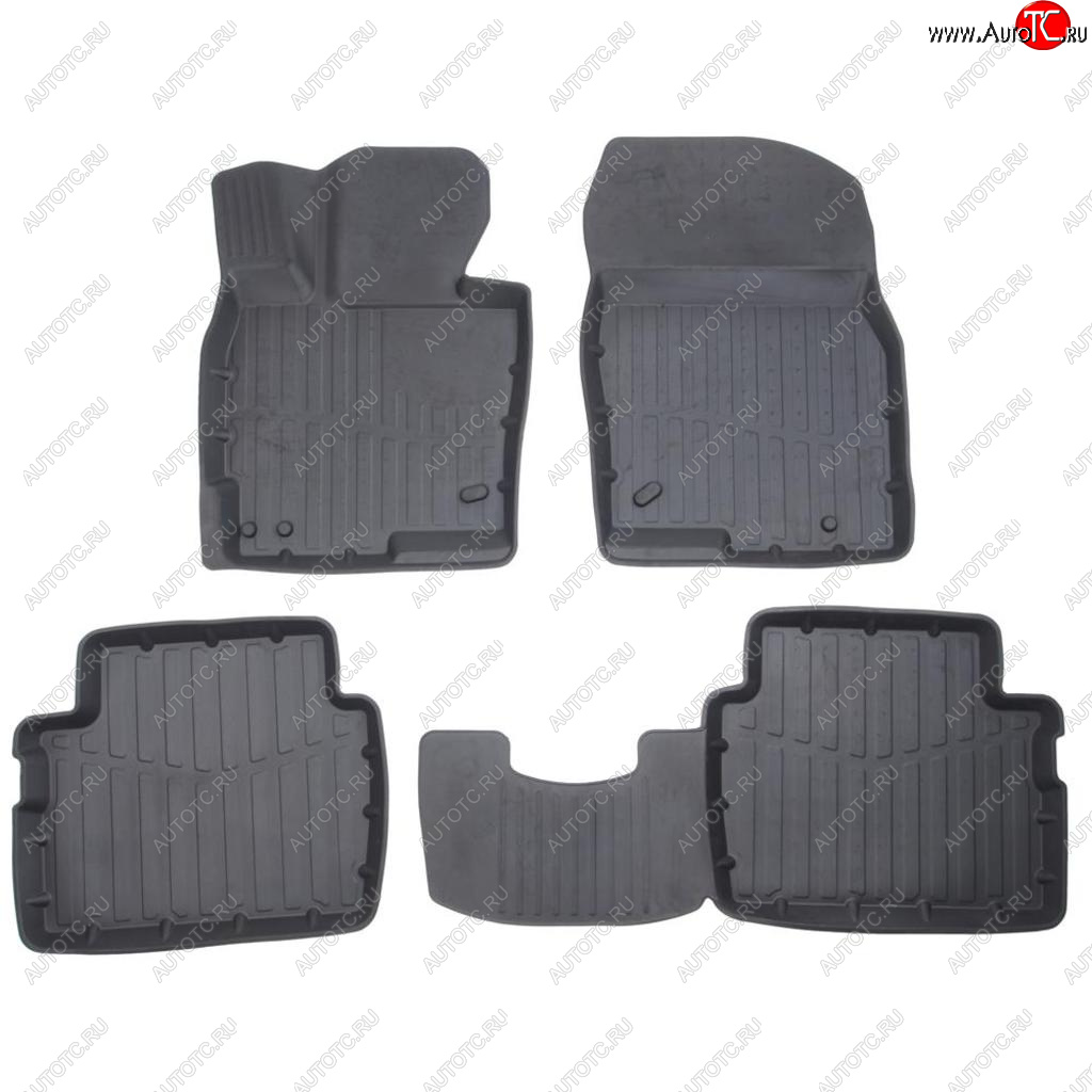 3 199 р. Коврик салона MAZDA CX5 (11-) 3D резина черный (4 предм.) Premium SRTK SRTK pr.mz.5.11g.02066  с доставкой в г. Майкоп