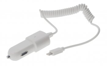 399 р. Устройство зарядное в прикуриватель 12V 1A встроенный кабель iPhone (5-) PARTNER PARTNER prt-028254  с доставкой в г. Майкоп. Увеличить фотографию 1
