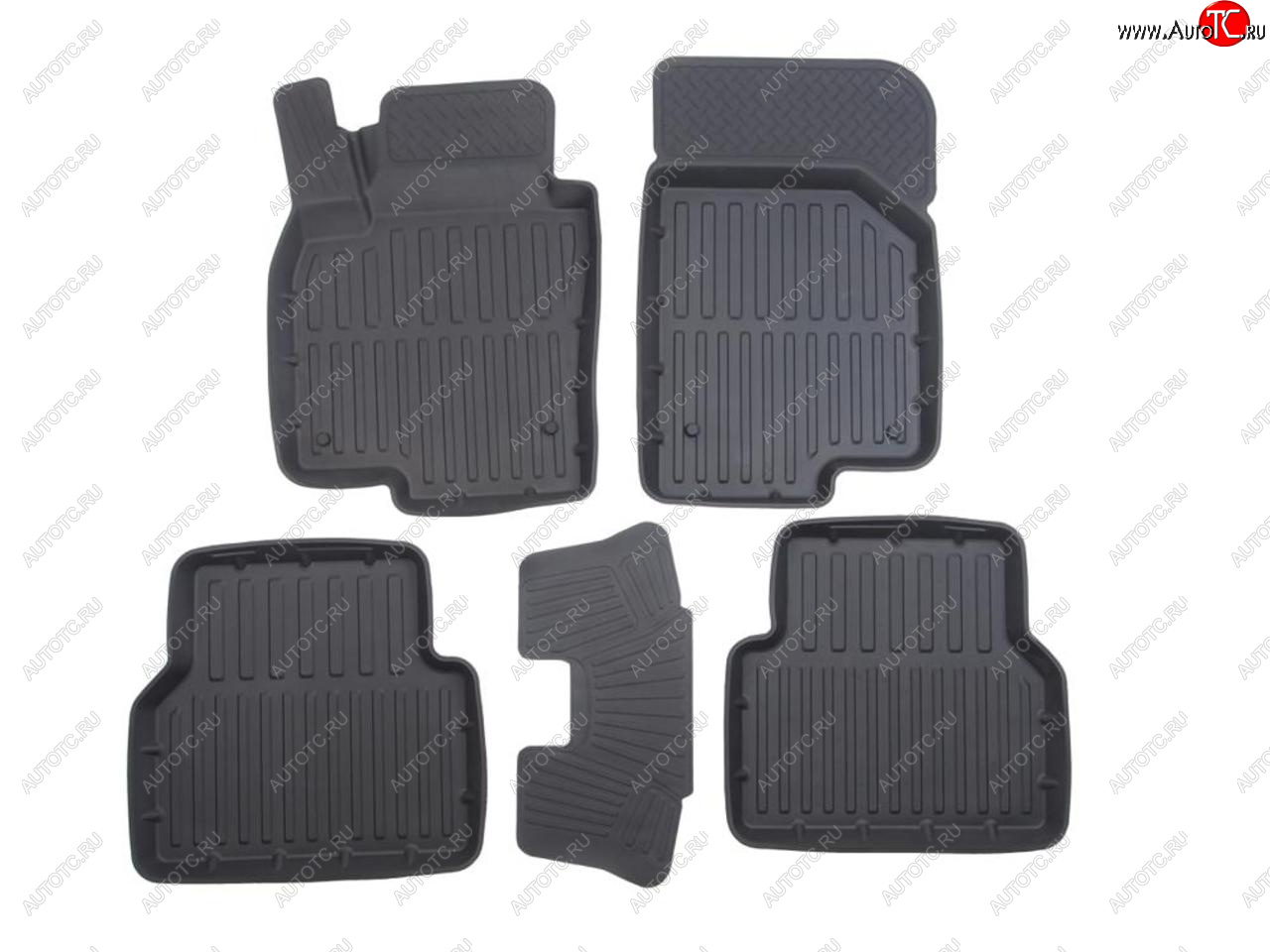 3 199 р. Коврик салона VW Tiguan (07-16) 3D резина черный (5 предм.) Premium SRTK SRTK pr.w.tig.07g.02067  с доставкой в г. Майкоп