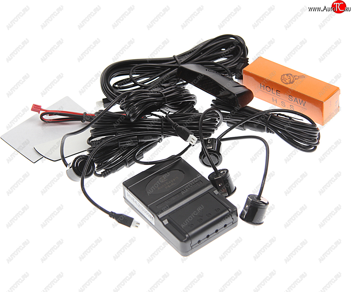 1 349 р. Датчик парковки d=19мм AUTOEXPERT AUTOEXPERT ps-4l profi black  с доставкой в г. Майкоп
