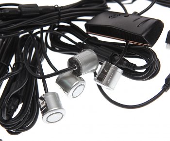 1 539 р. Датчик парковки d=19мм AUTOEXPERT AUTOEXPERT ps-4l profi silver  с доставкой в г. Майкоп. Увеличить фотографию 2