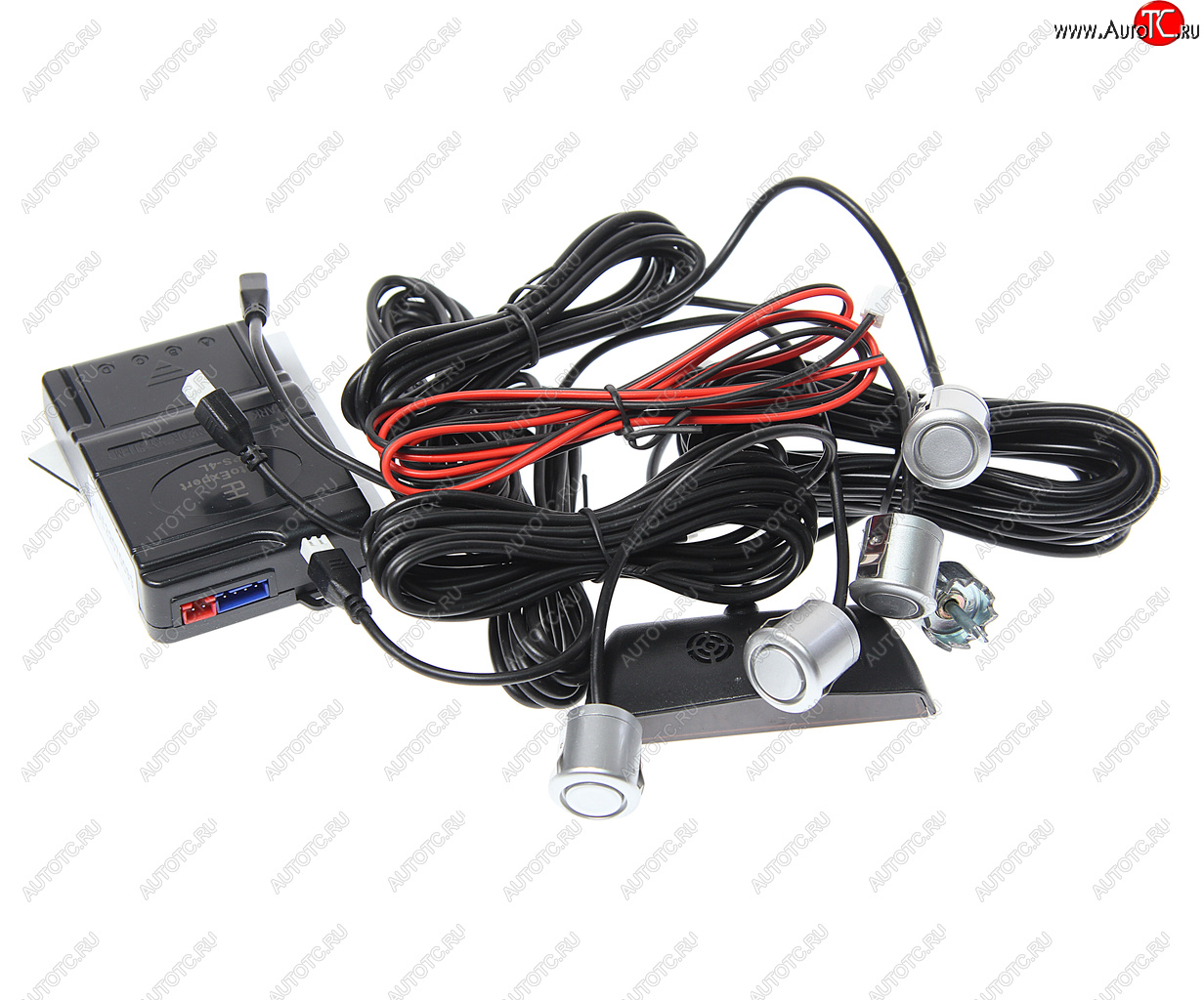 1 259 р. Датчик парковки d=19мм AUTOEXPERT AUTOEXPERT ps-4l silver  с доставкой в г. Майкоп