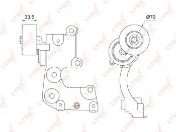 8 849 р. Ролик приводного ремня TOYOTA Camry (06-) (3.5) натяжителя LYNX LYNX pt3223  с доставкой в г. Майкоп. Увеличить фотографию 1