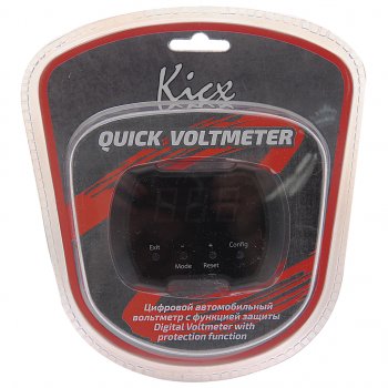 1 899 р. Вольтметр KICX KICX quick voltmeter  с доставкой в г. Майкоп. Увеличить фотографию 1