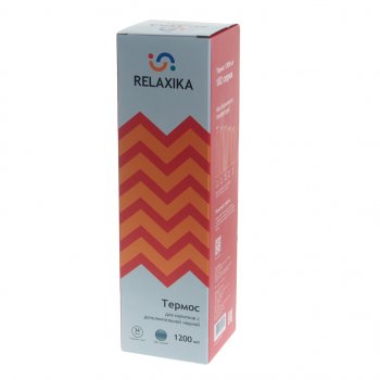 1 699 р. Термос 1.2л стальной 2 чашки RELAXIKA RELAXIKA r102.1200.1  с доставкой в г. Майкоп. Увеличить фотографию 3