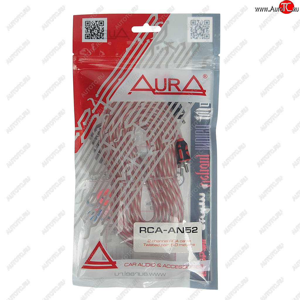 579 р. Кабель RCA 2х2 5м AURA AURA rca-an52 AURA rca-an52  с доставкой в г. Майкоп