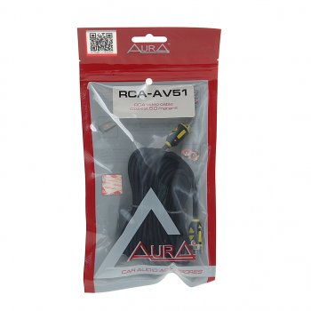 559 р. Кабель RCA 1х1 5м AURA AURA rca-av51  с доставкой в г. Майкоп. Увеличить фотографию 1