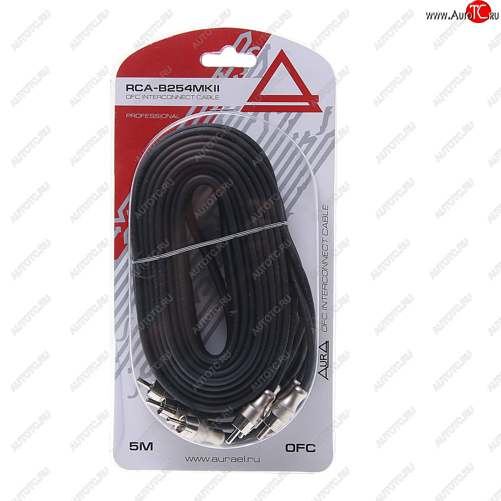 2 999 р. Кабель RCA 4х4 5м AURA AURA rca-b254mkii  с доставкой в г. Майкоп