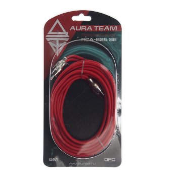 1 499 р. Кабель RCA 2х2 5м AURA AURA rca-b25se  с доставкой в г. Майкоп. Увеличить фотографию 2