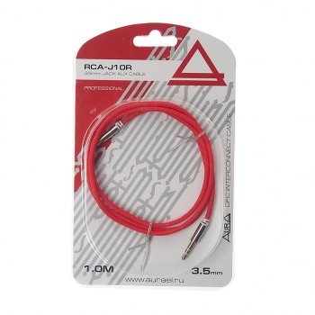 359 р. Кабель jack 3.5 1м AURA AURA rca-j10r  с доставкой в г. Майкоп. Увеличить фотографию 1