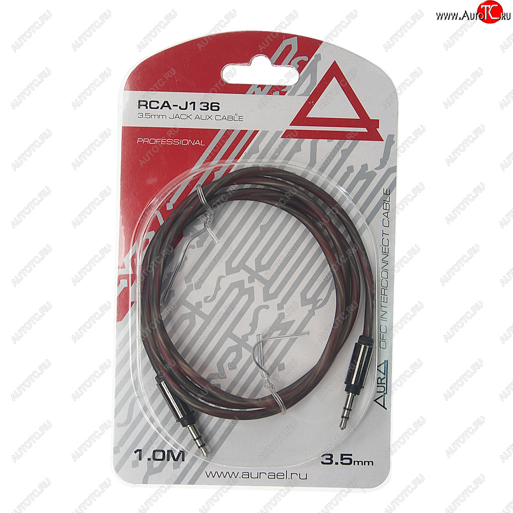389 р. Кабель jack 3.5 1м AURA AURA rca-j136  с доставкой в г. Майкоп