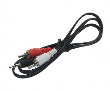 182 р. Кабель jack 3.5-RCA 1м AURA AURA rca-ja30  с доставкой в г. Майкоп. Увеличить фотографию 1