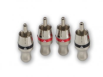 659 р. Штекер RCA комплект 4шт. AURA AURA rca-p410  с доставкой в г. Майкоп. Увеличить фотографию 1