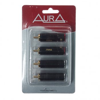 699 р. Штекер RCA комплект 4шт. AURA AURA rca-p613 AURA rca-p613  с доставкой в г. Майкоп. Увеличить фотографию 1