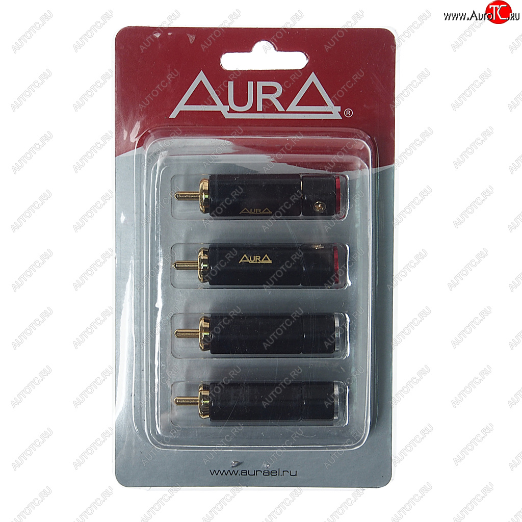 699 р. Штекер RCA комплект 4шт. AURA AURA rca-p613 AURA rca-p613  с доставкой в г. Майкоп