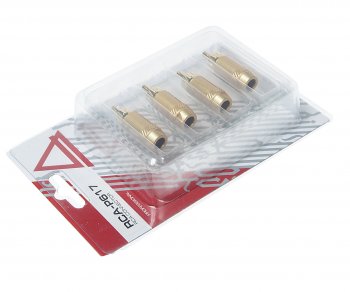 819 р. Штекер RCA комплект 4шт. AURA AURA rca-p617  с доставкой в г. Майкоп. Увеличить фотографию 2