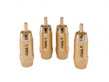 819 р. Штекер RCA комплект 4шт. AURA AURA rca-p617  с доставкой в г. Майкоп. Увеличить фотографию 3