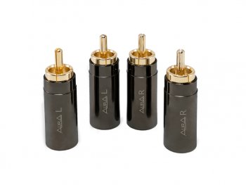 819 р. Штекер RCA комплект 4шт. AURA AURA rca-p618  с доставкой в г. Майкоп. Увеличить фотографию 3