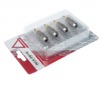 749 р. Штекер RCA комплект 4шт. AURA AURA rca-p619  с доставкой в г. Майкоп. Увеличить фотографию 2