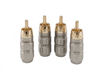 749 р. Штекер RCA комплект 4шт. AURA AURA rca-p619  с доставкой в г. Майкоп. Увеличить фотографию 3