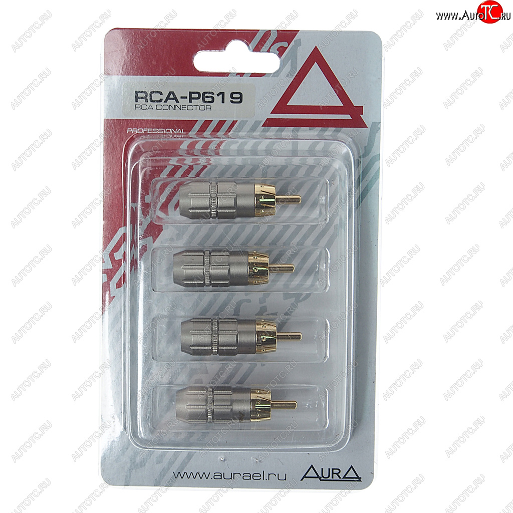 749 р. Штекер RCA комплект 4шт. AURA AURA rca-p619  с доставкой в г. Майкоп