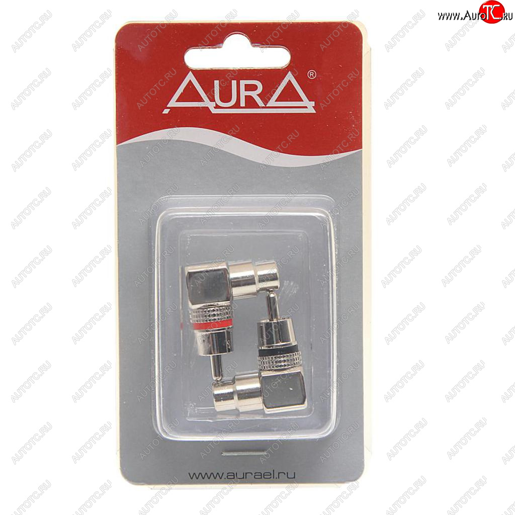 589 р. Переходник RCA-RCA угловой 2шт. AURA AURA rca-p620  с доставкой в г. Майкоп