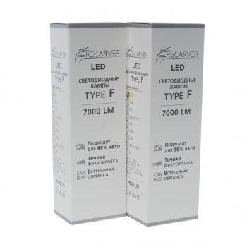 4 799 р. Лампа светодиодная 12V H3 PK22s 7000Lm (2шт.) Type F RECARVER RECARVER rectfled0h3-6canbus  с доставкой в г. Майкоп. Увеличить фотографию 3
